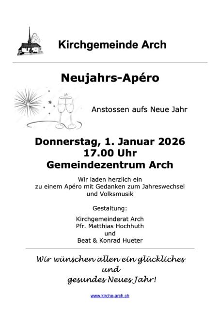 Neujahrsapéro Arch 2026